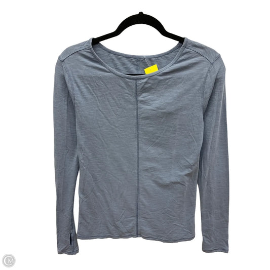 Athletic Top Long Sleeve Crewneck By Lululemon In Blue, Size: S