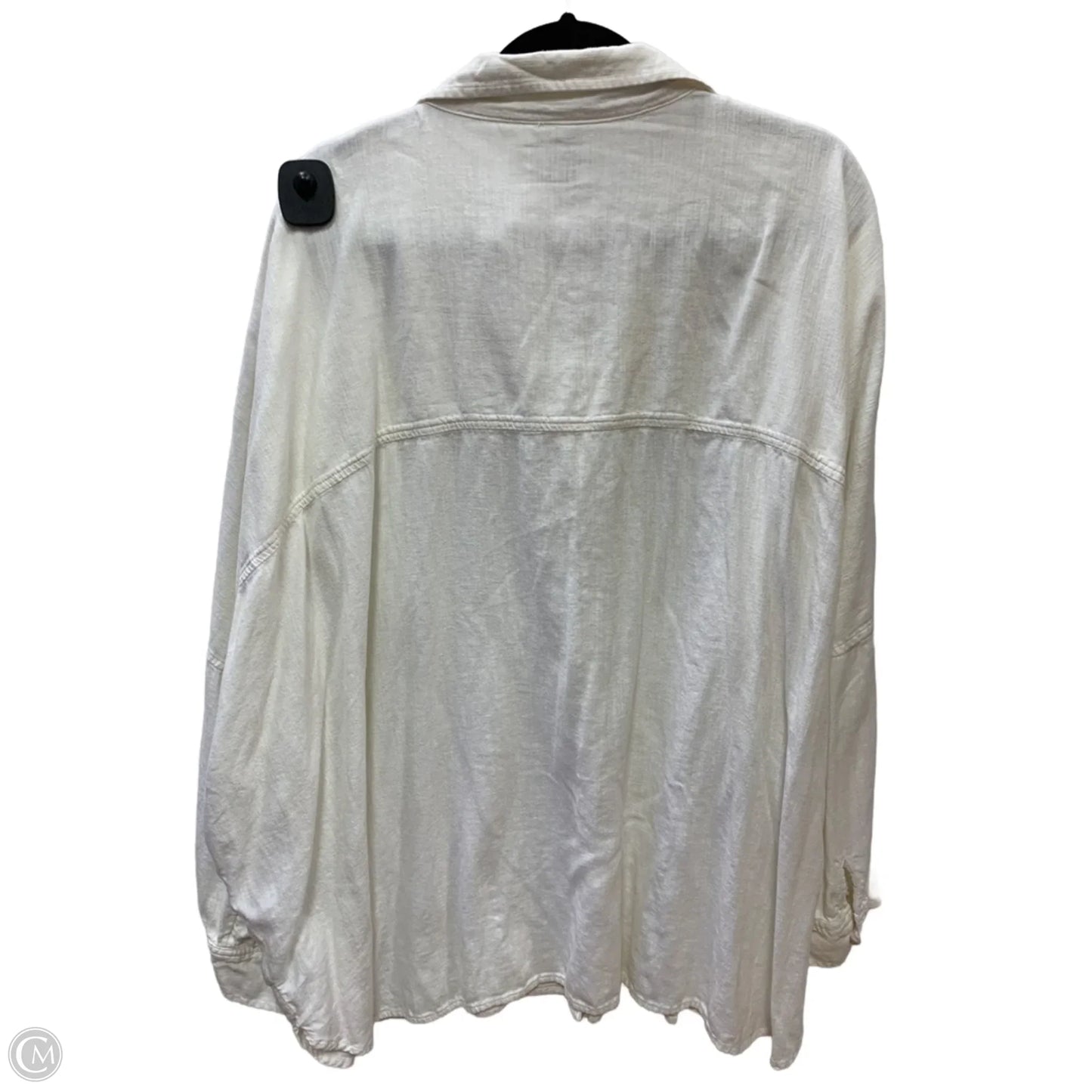 Top Long Sleeve By American Eagle In White, Size: Xl