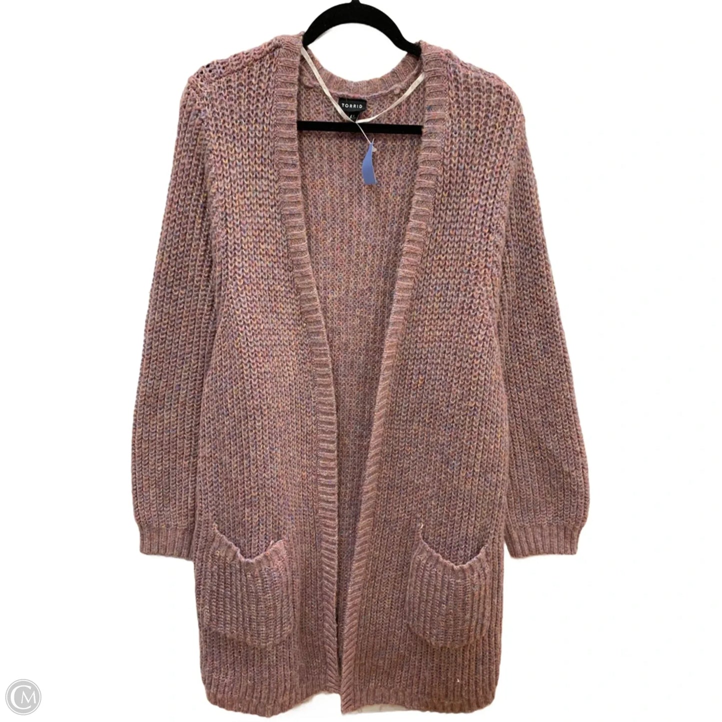 Sweater Cardigan By Torrid In Purple, Size: 5