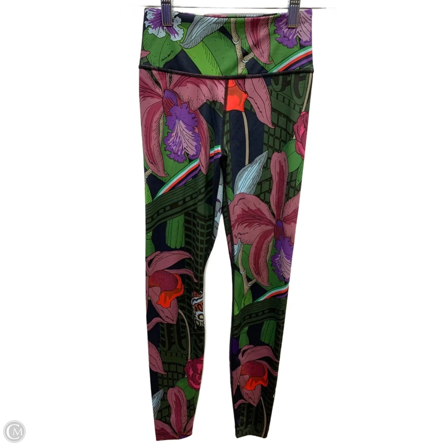 Athletic Leggings By Nike Apparel In Green, Size: Xs