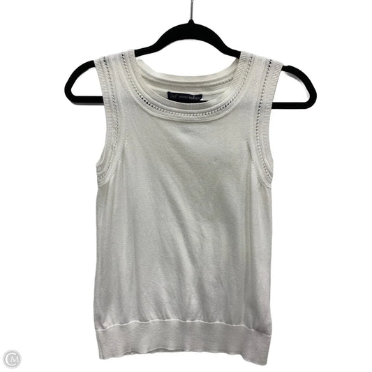 Top Sleeveless By Brooks Brothers In White, Size: S
