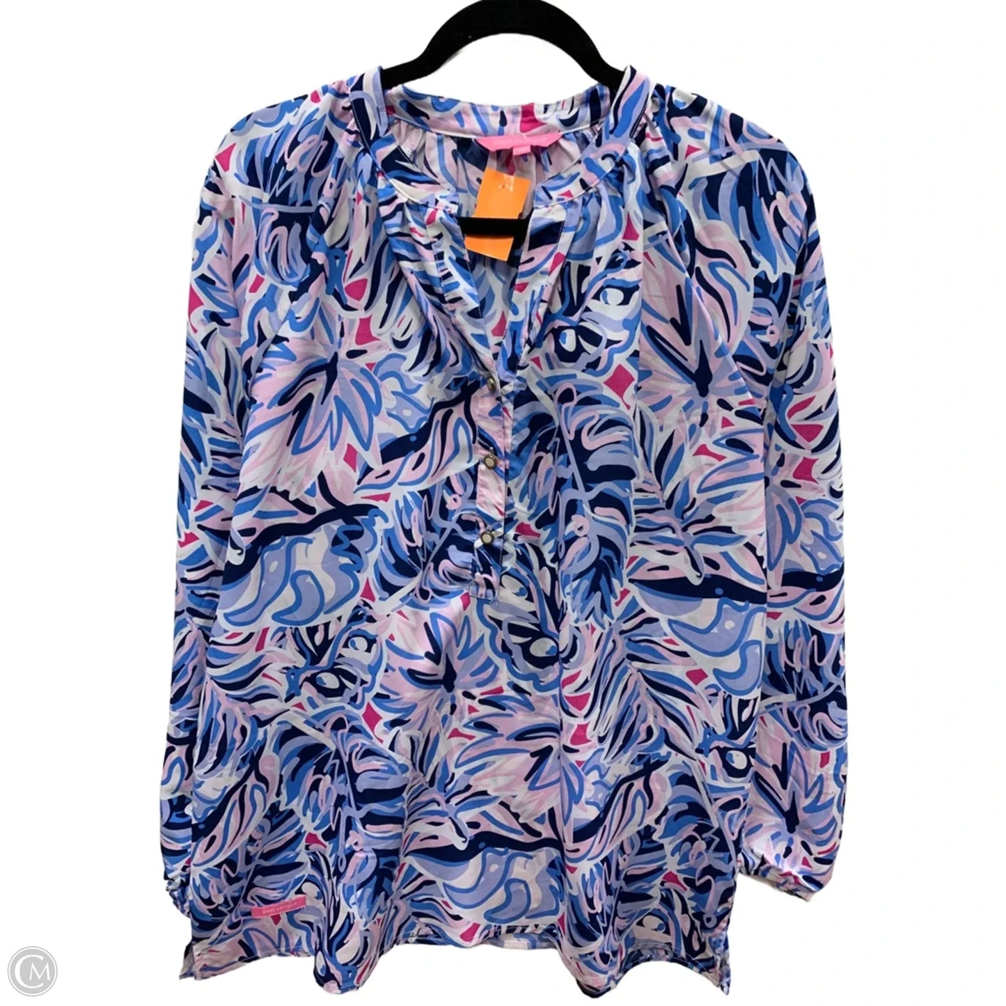 Top Long Sleeve By Simply Southern In Blue, Size: Xl