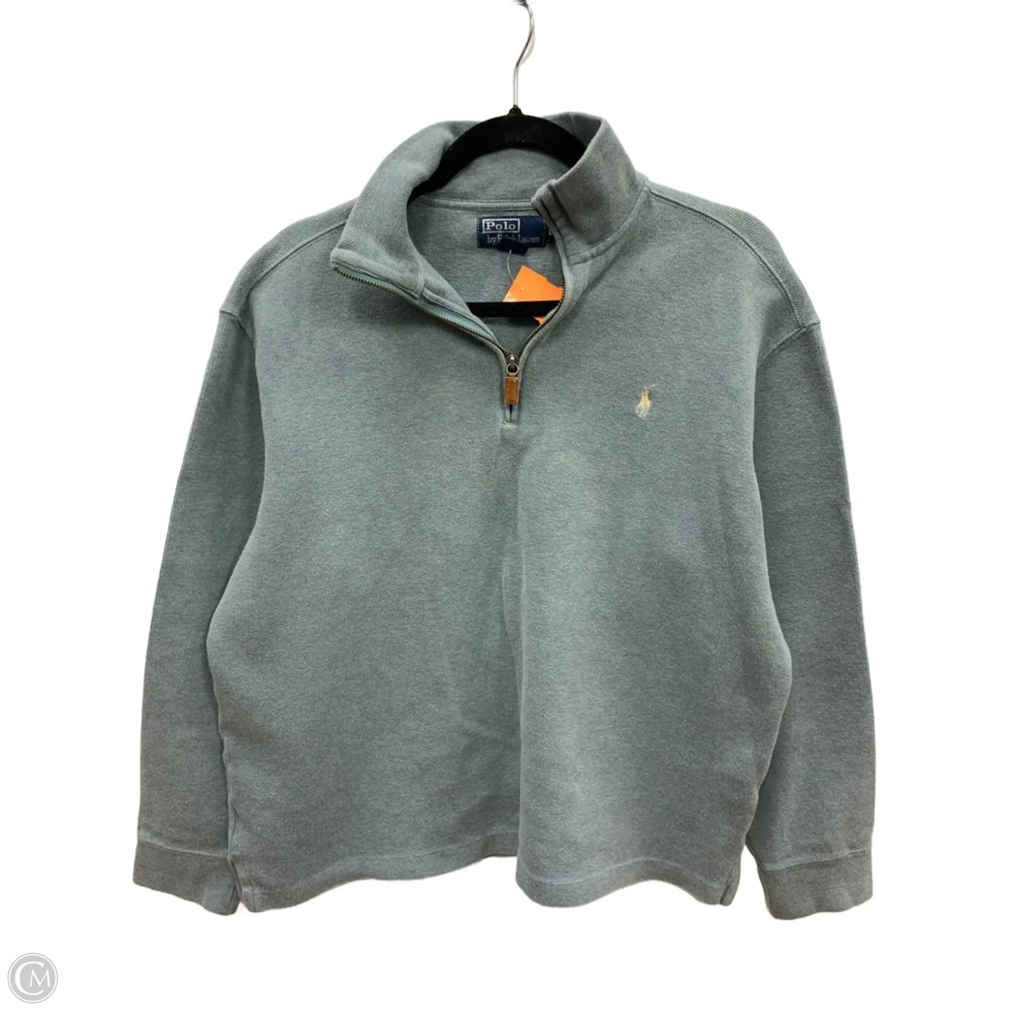 Sweatshirt Collar By Polo Ralph Lauren In Teal, Size: L