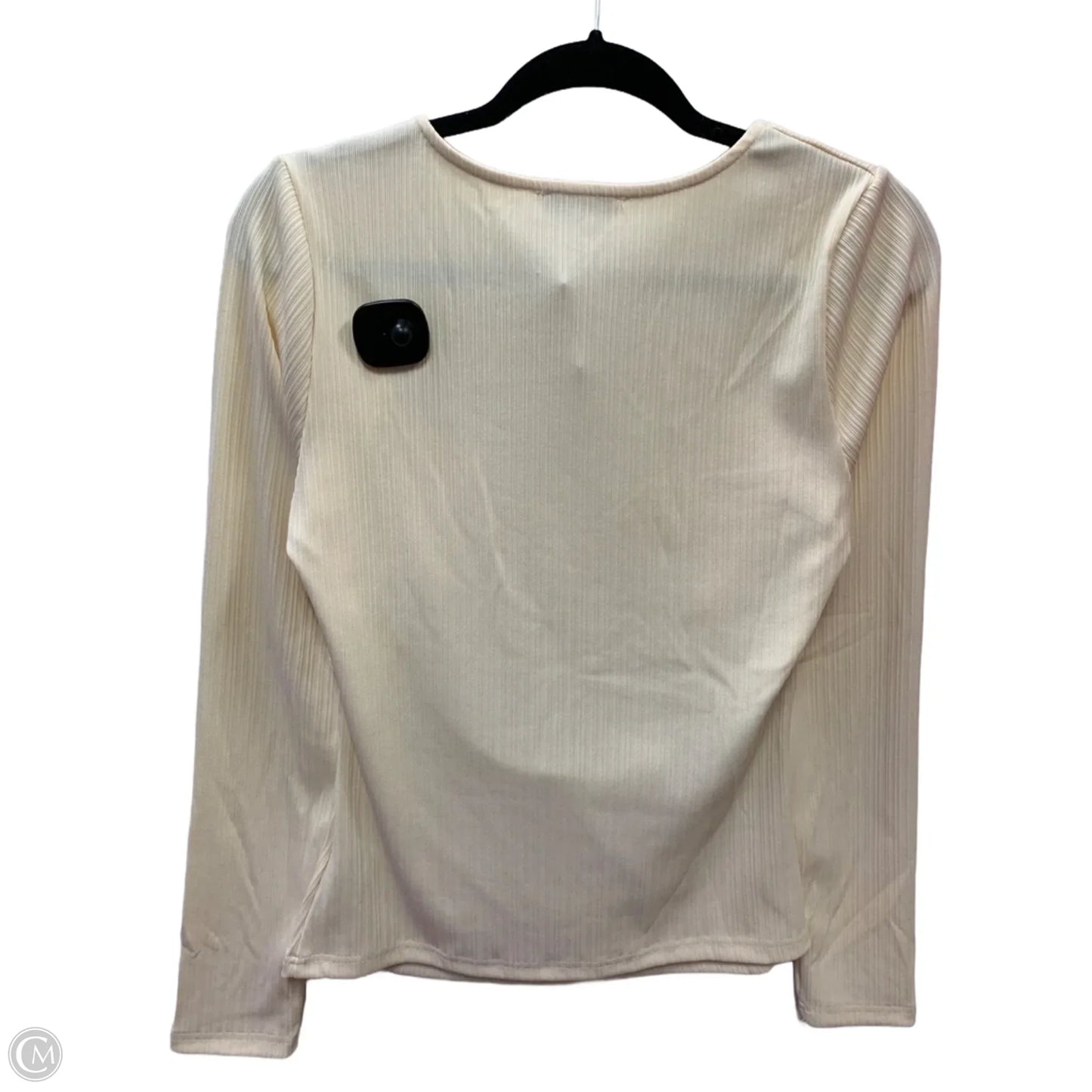 Top Long Sleeve By Gilli In Beige, Size: L