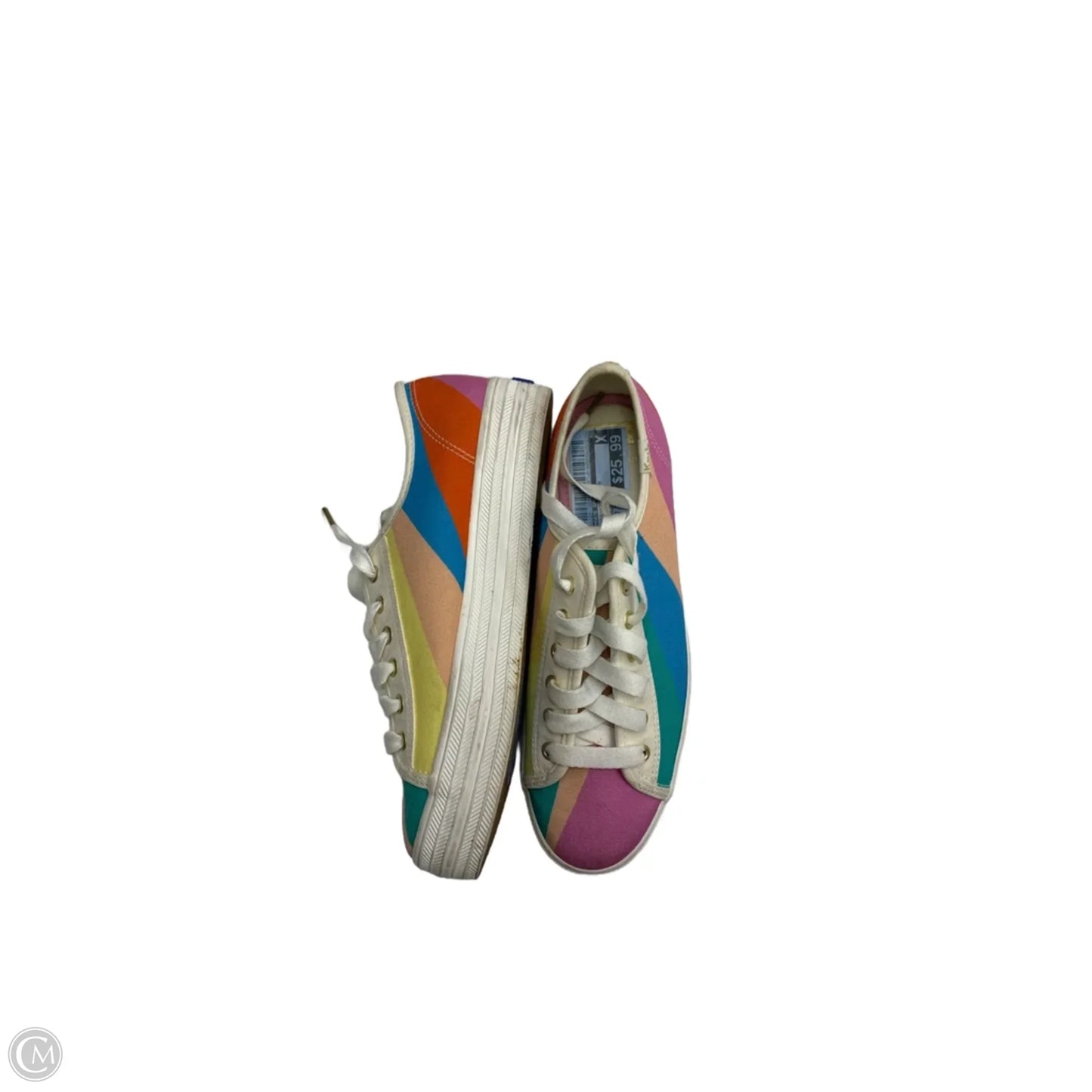 Shoes Designer By Kate Spade In Rainbow Print, Size: 7.5