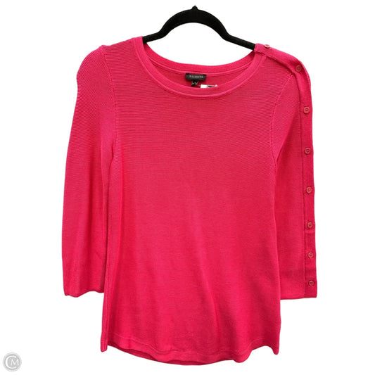 Sweater Short Sleeve By Talbots In Pink, Size: Xs