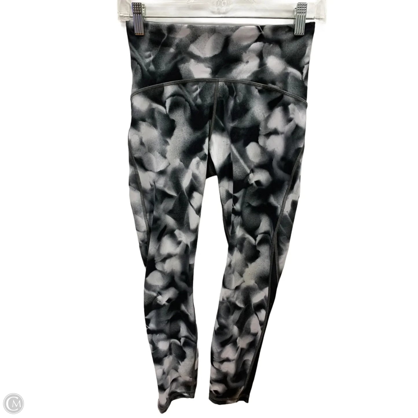 Athletic Leggings By Lululemon In Black & White, Size: 6