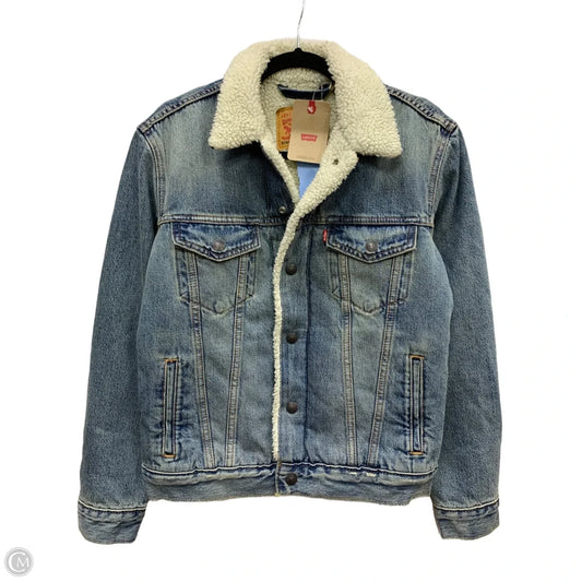 Jacket Denim By Levis In Blue Denim, Size: Xs
