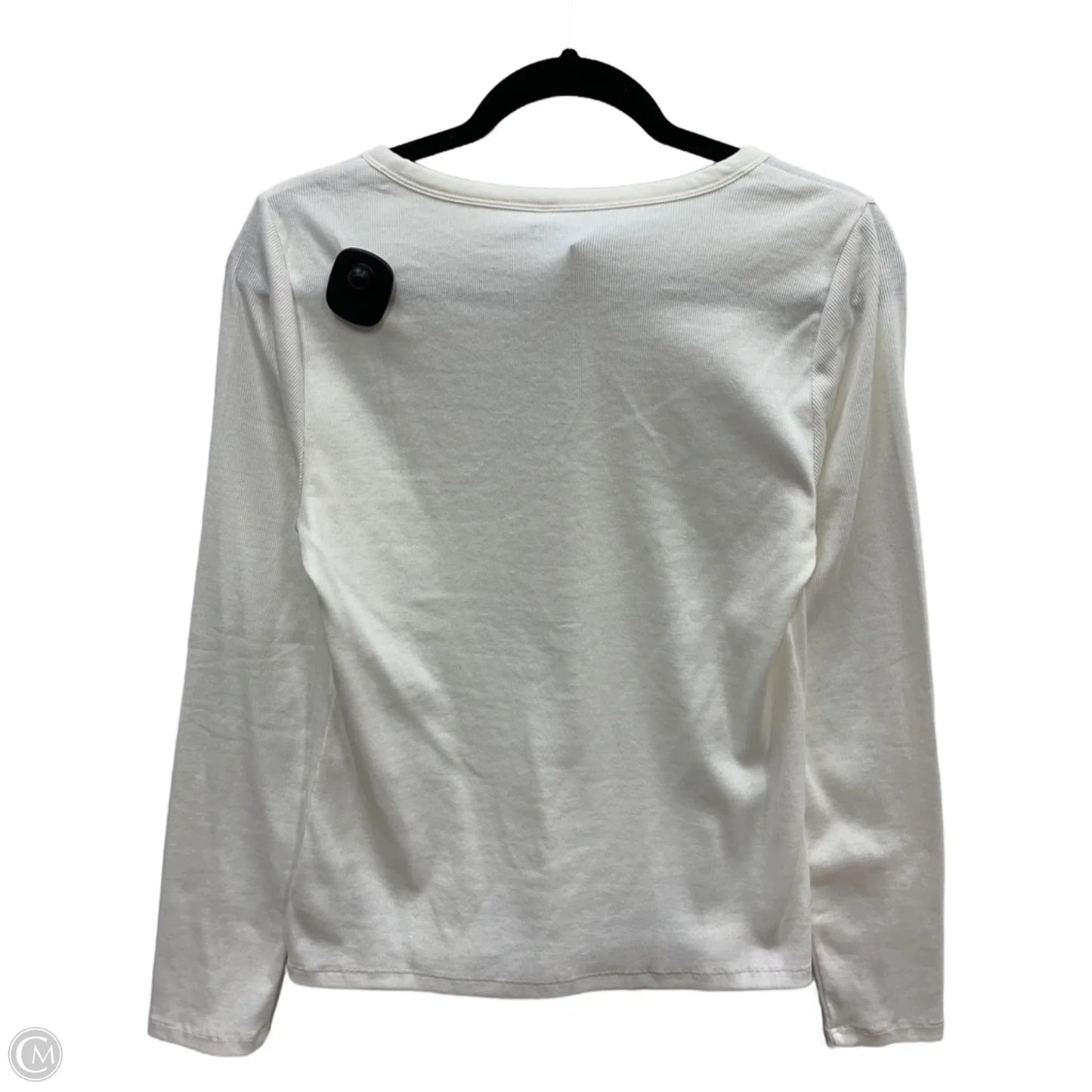 Top Long Sleeve By Old Navy In White, Size: L