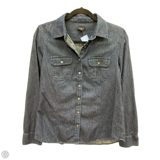 Top Long Sleeve By Talbots In Blue Denim, Size: 10