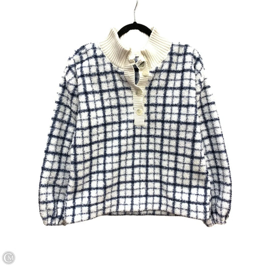 Sweatshirt Collar By Loft In Blue, Size: S