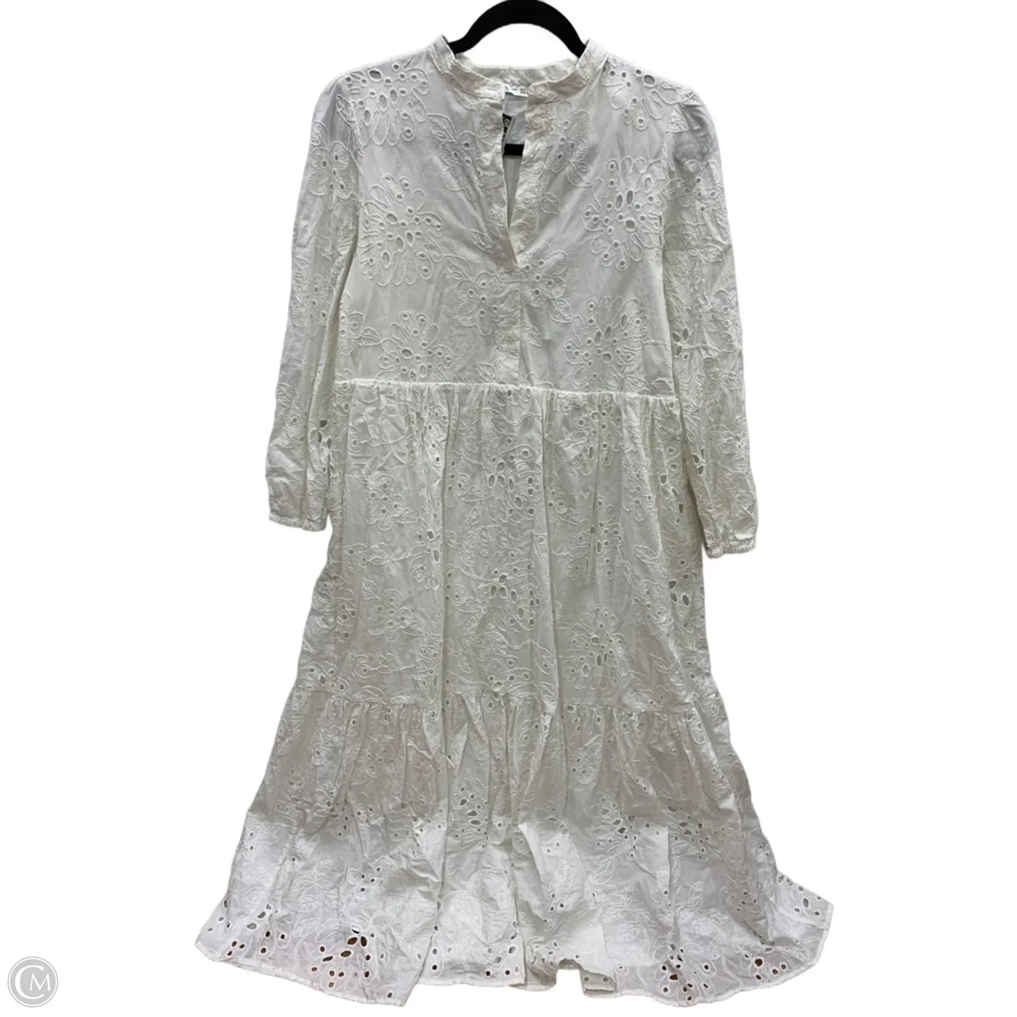 Dress Casual Maxi By Zara In White, Size: S