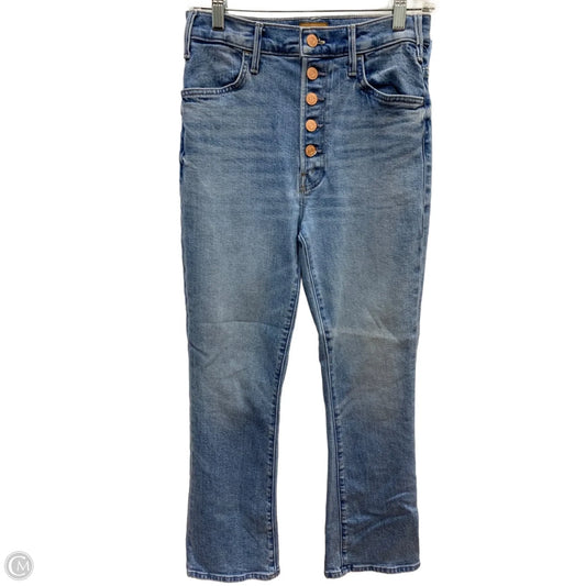 Jeans Flared By Mother In Blue Denim, Size: 4