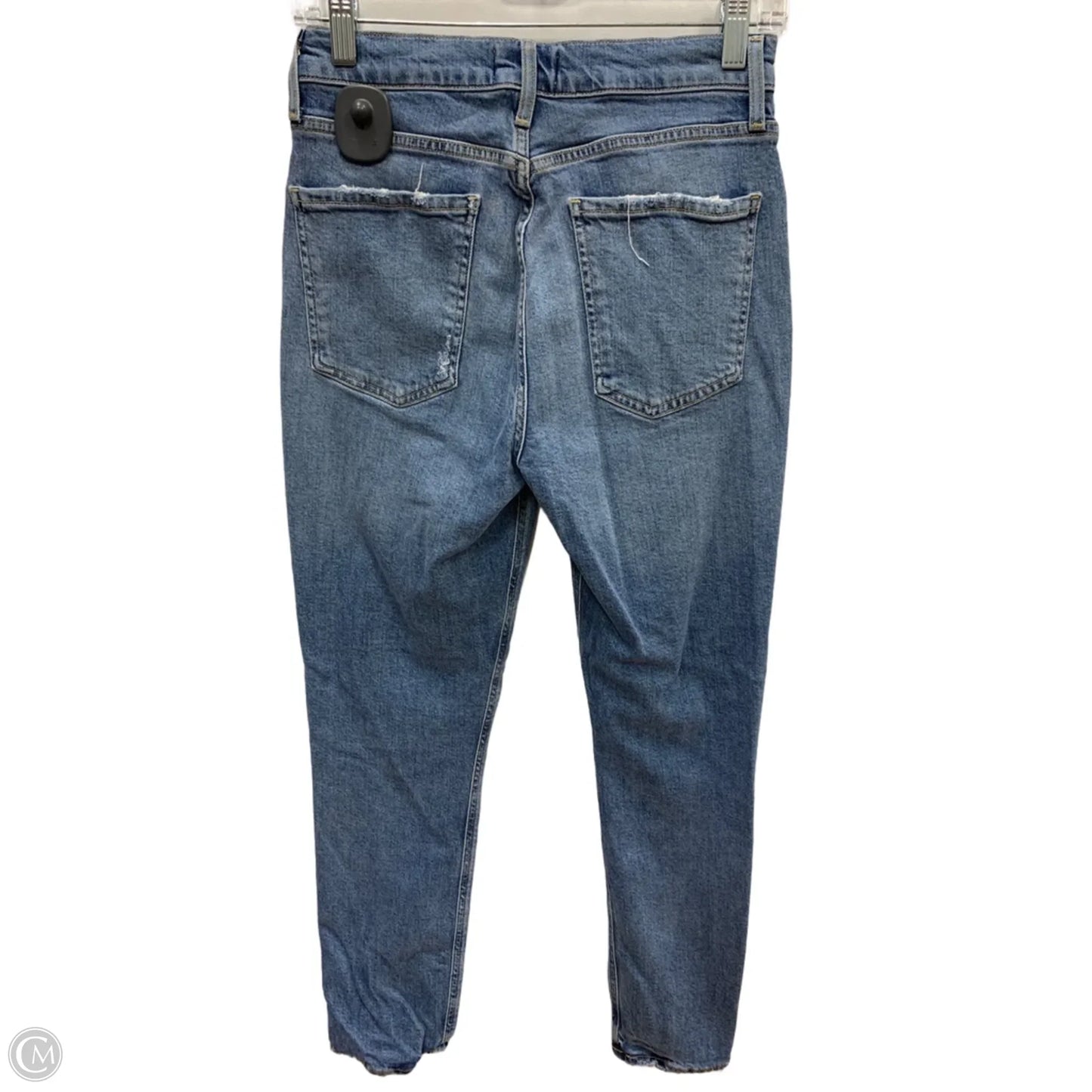Jeans Straight By Agolde In Blue Denim, Size: 4