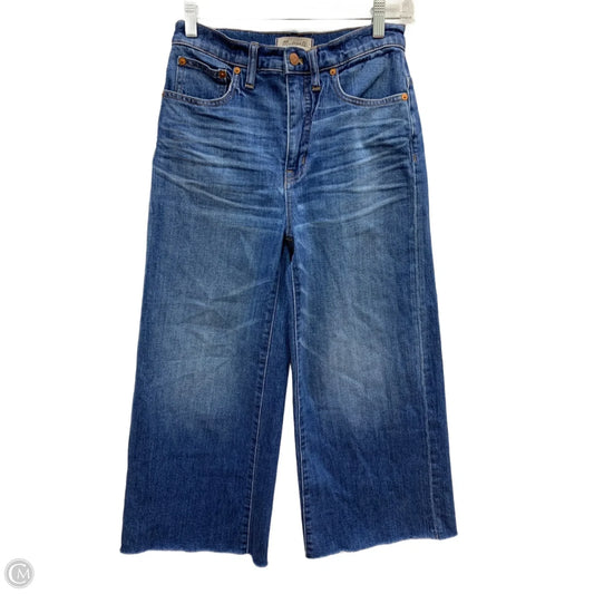 Jeans Wide Leg By Madewell In Blue Denim, Size: 4