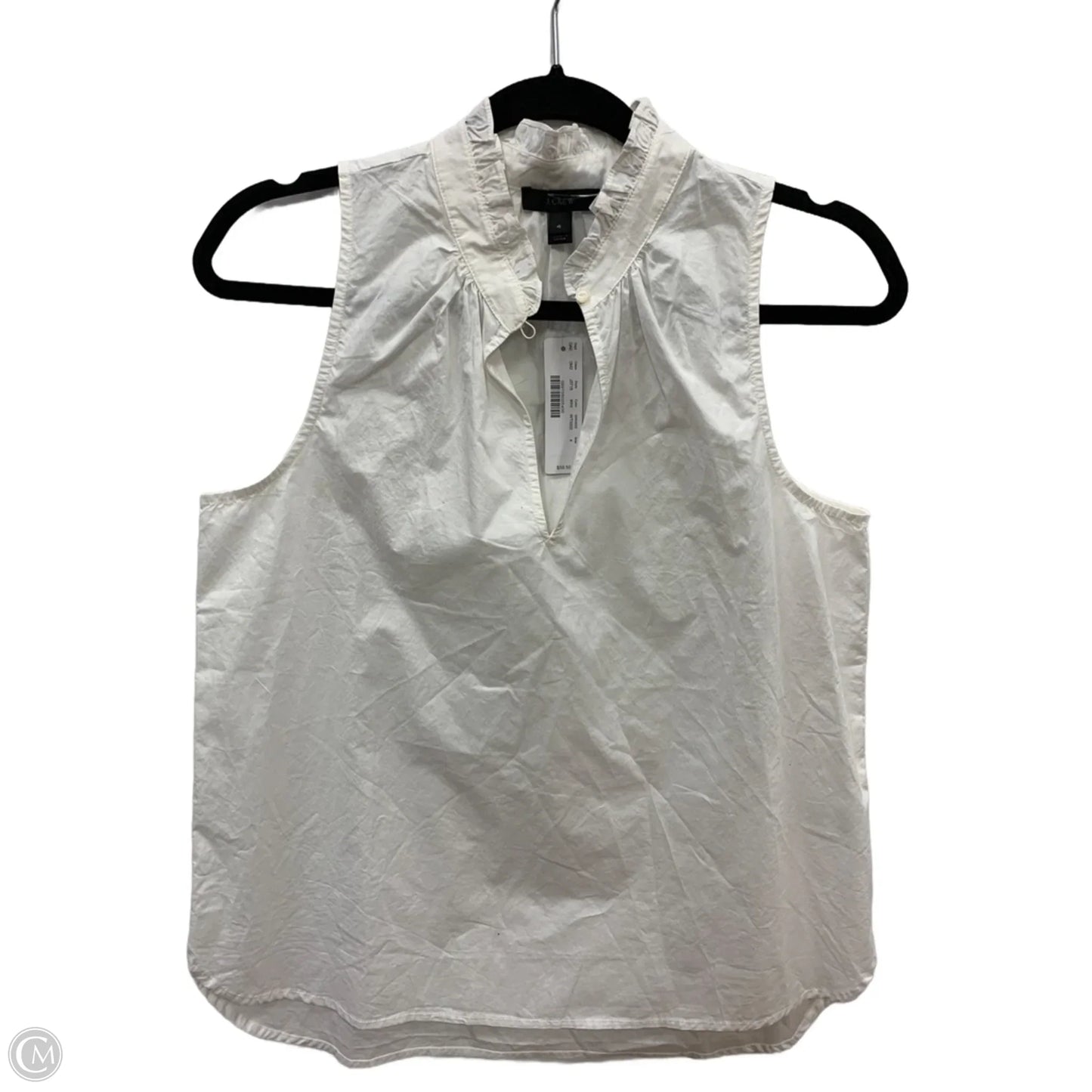 Blouse Sleeveless By J. Crew In White, Size: 4