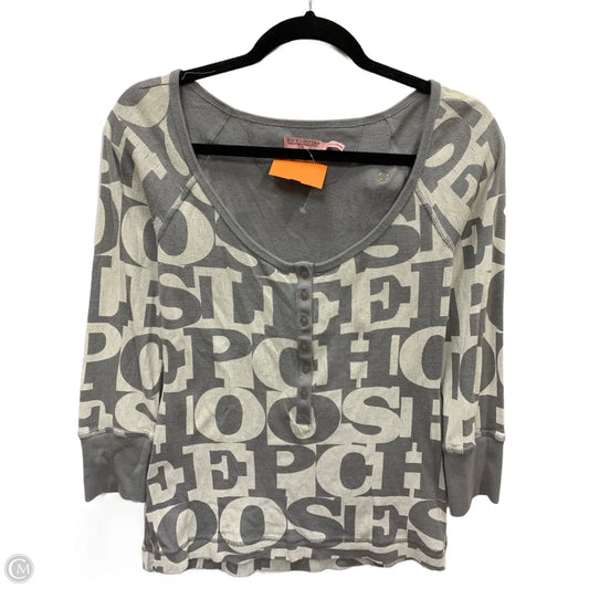 Top Long Sleeve By Juicy Couture In Grey, Size: M