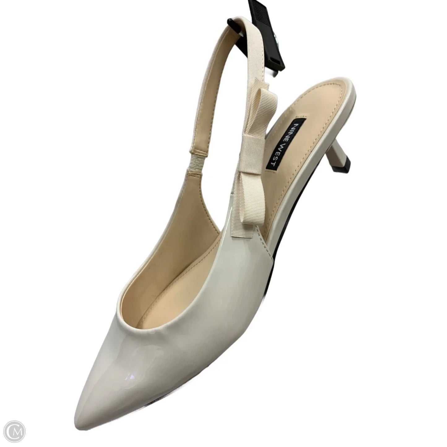 Shoes Heels Kitten By Nine West In White, Size: 9.5