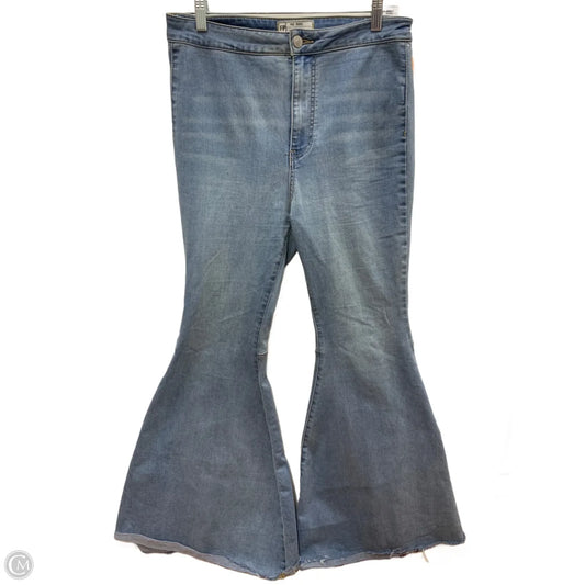 Jeans Boot Cut By Free People In Blue Denim, Size: 8
