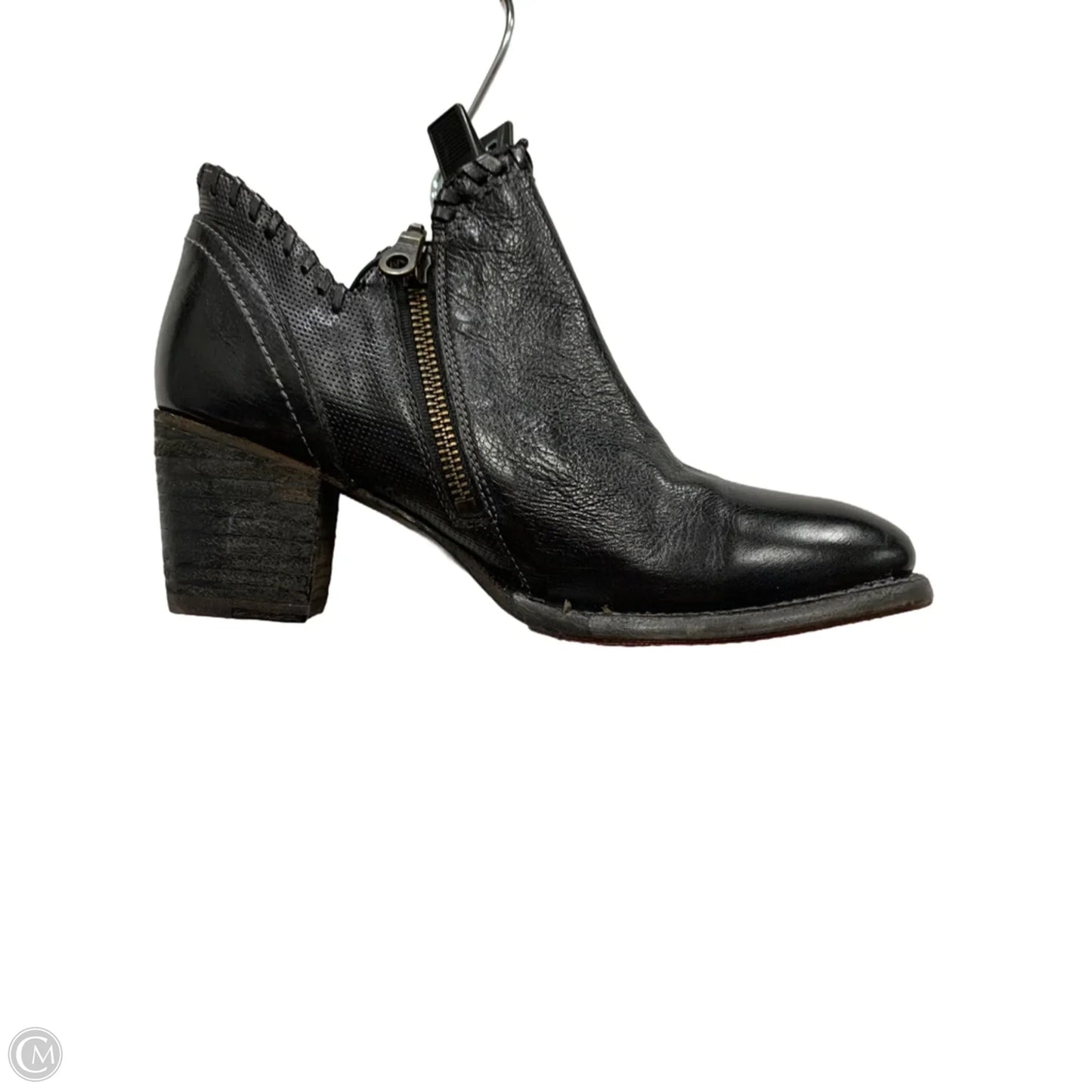 Boots Ankle Heels By Bed Stu In Black, Size: 9