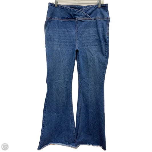 Jeans Boot Cut By Vanilla Star In Blue Denim, Size: Xl