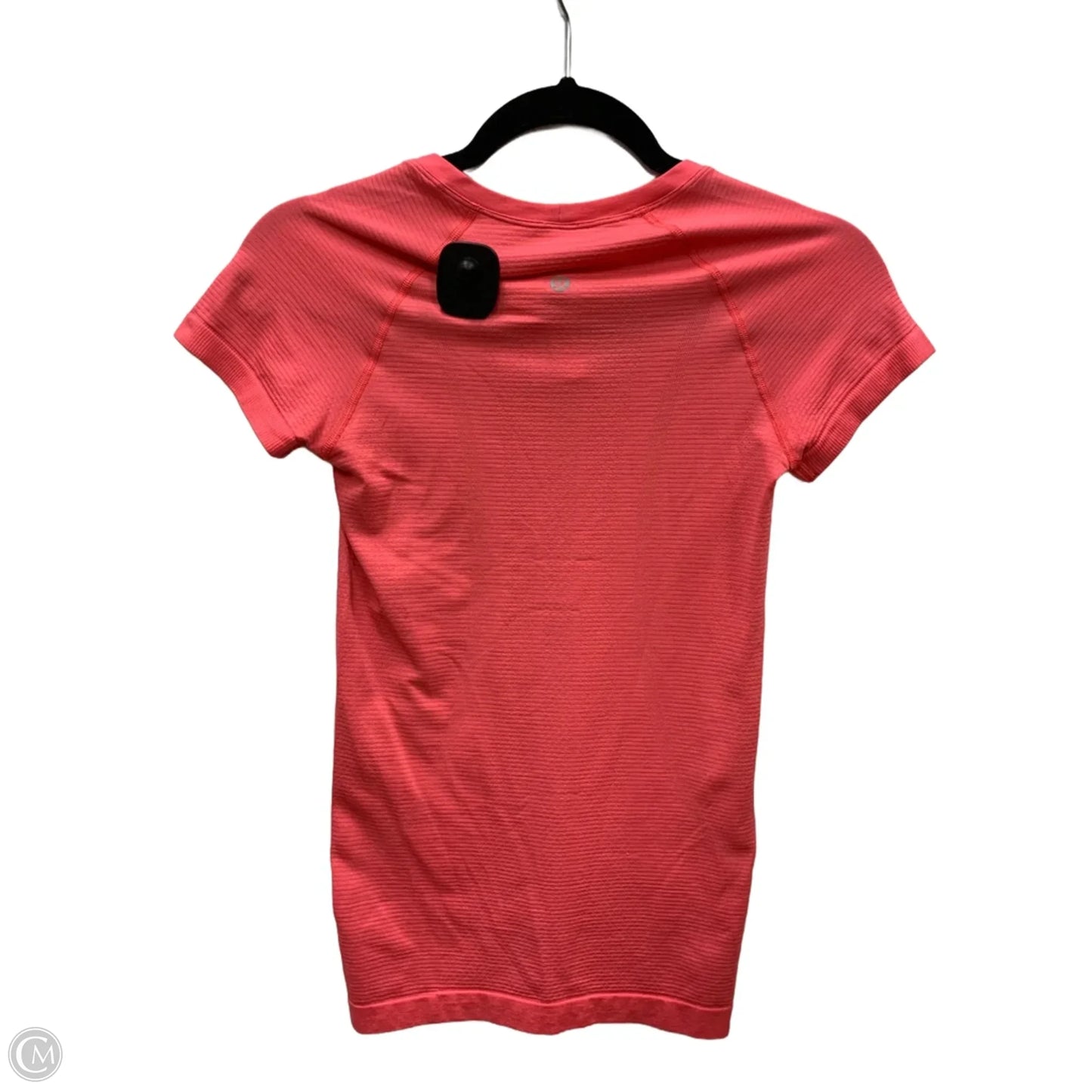 Athletic Top Short Sleeve By Lululemon In Pink, Size: 2