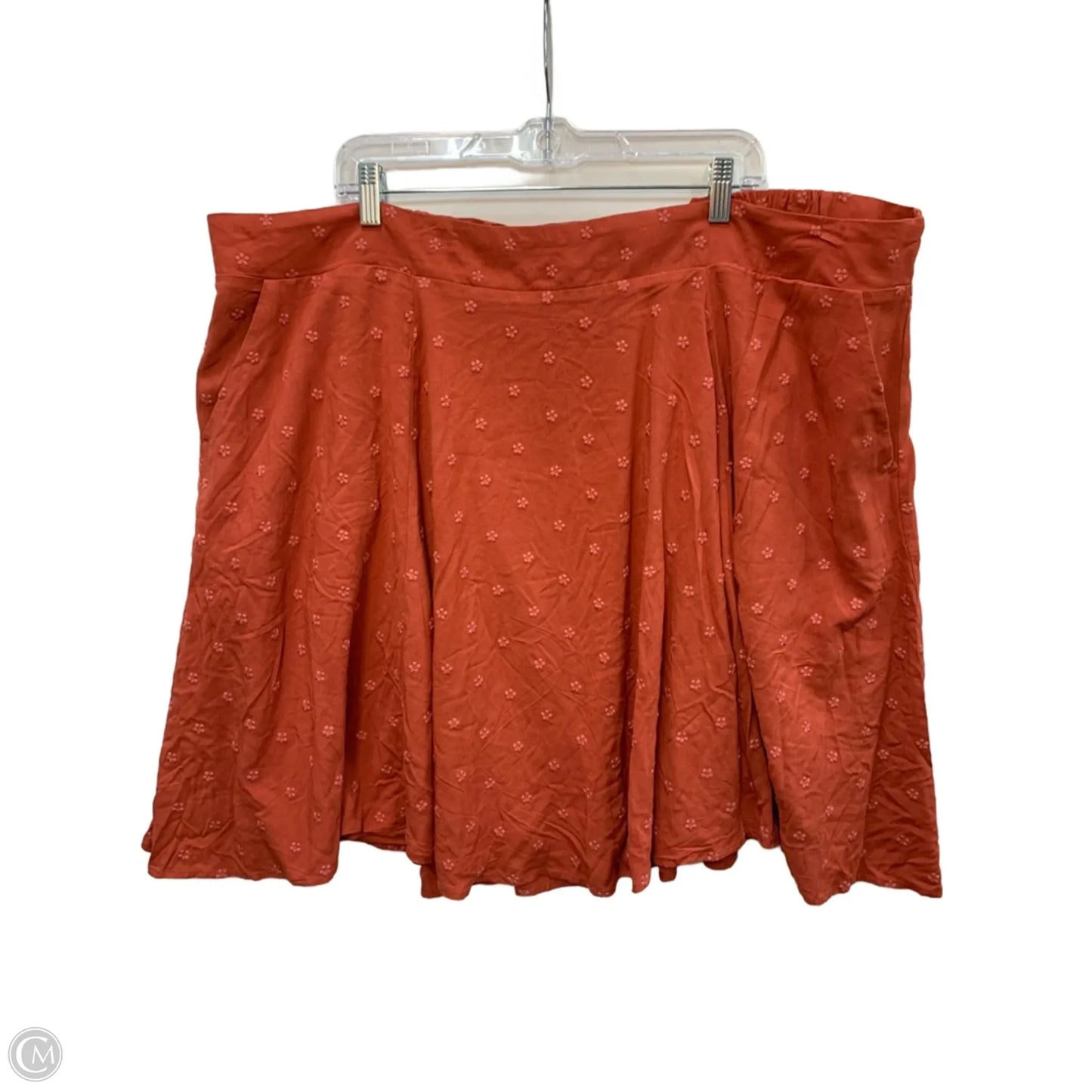 Skirt Mini & Short By Torrid In Orange, Size: 4x