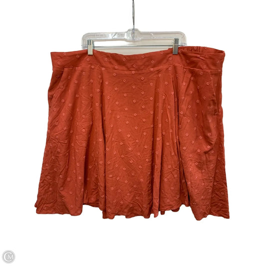 Skirt Mini & Short By Torrid In Orange, Size: 4x