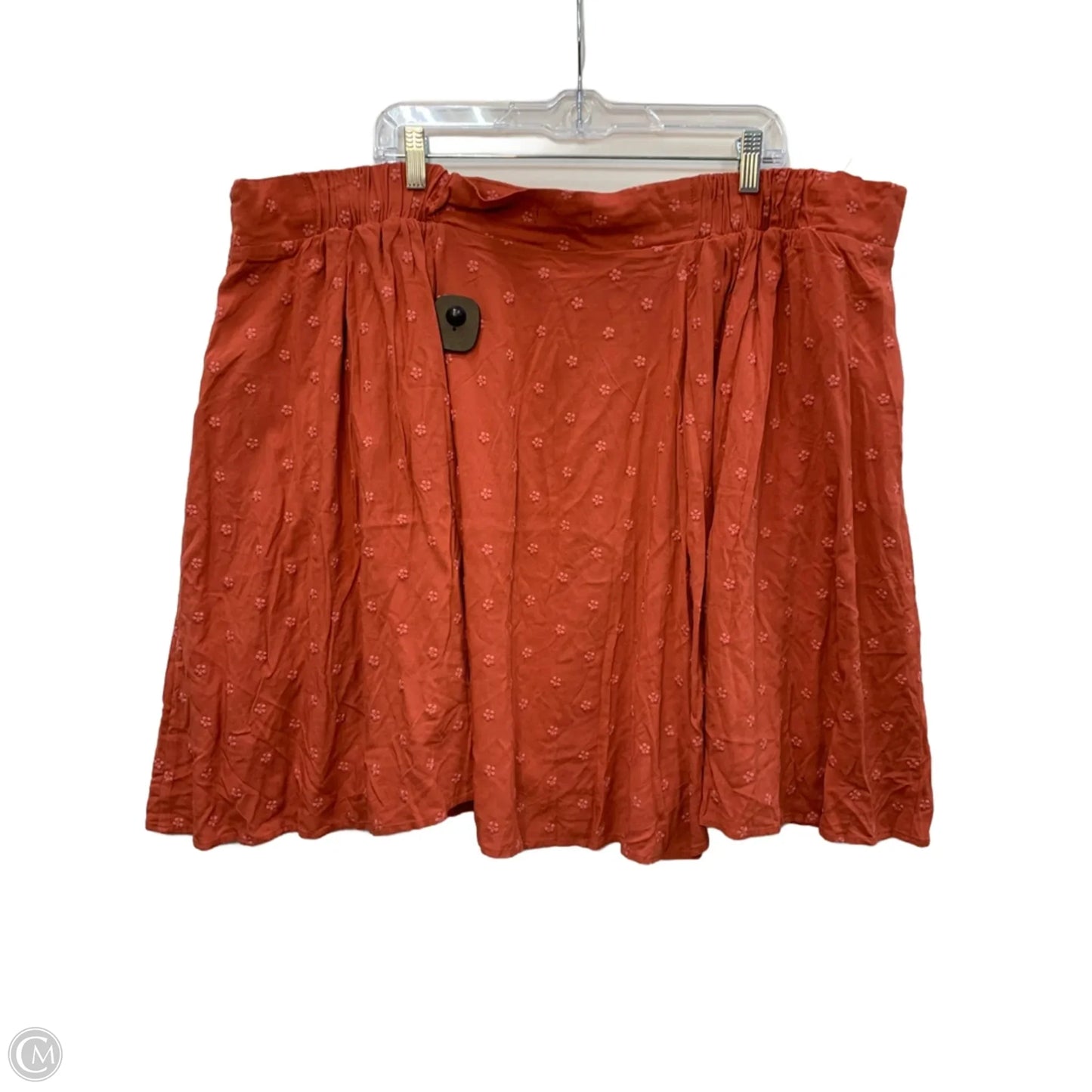 Skirt Mini & Short By Torrid In Orange, Size: 4x