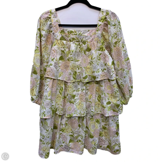Dress Casual Short By Who What Wear In Floral Print, Size: Xs