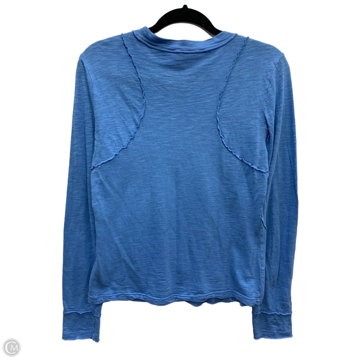 Top Long Sleeve By Pilcro In Blue, Size: M