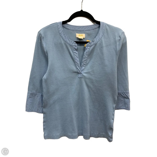 Top Short Sleeve By Maeve In Blue, Size: L