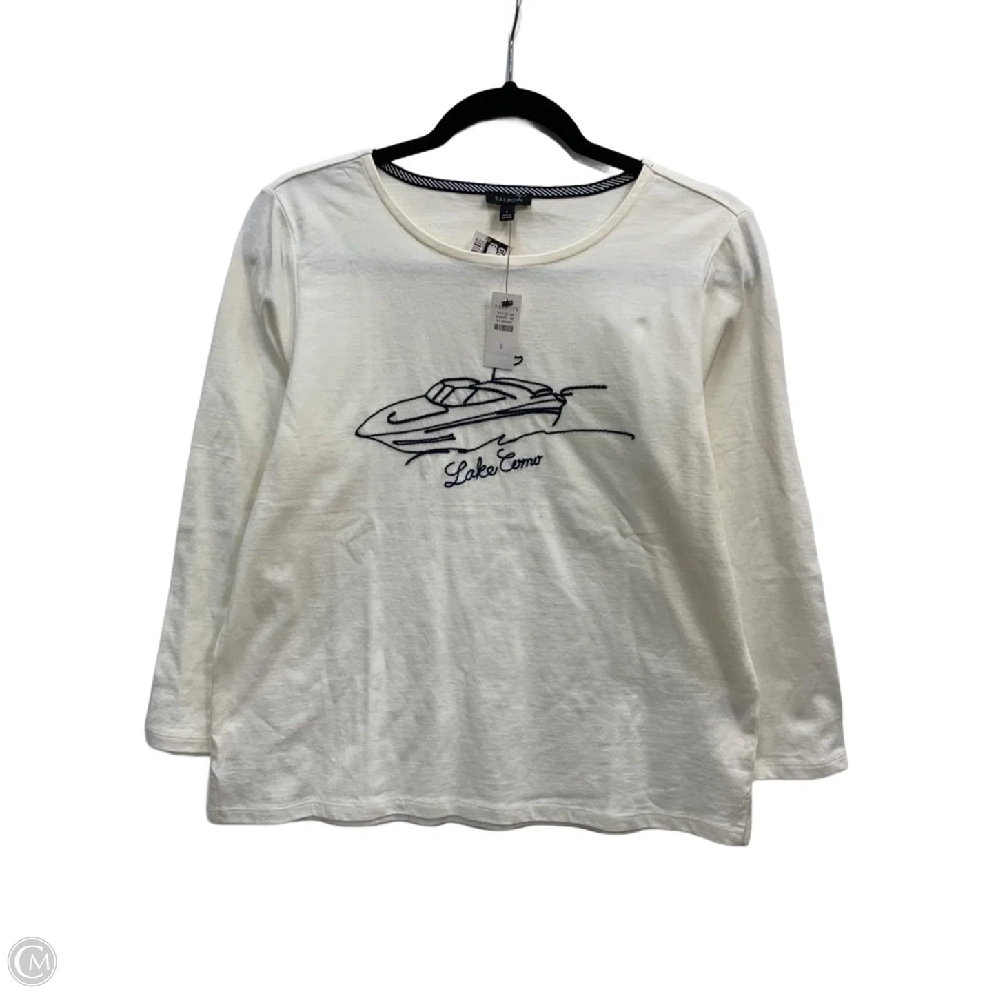 Top Long Sleeve By Talbots In Cream, Size: S