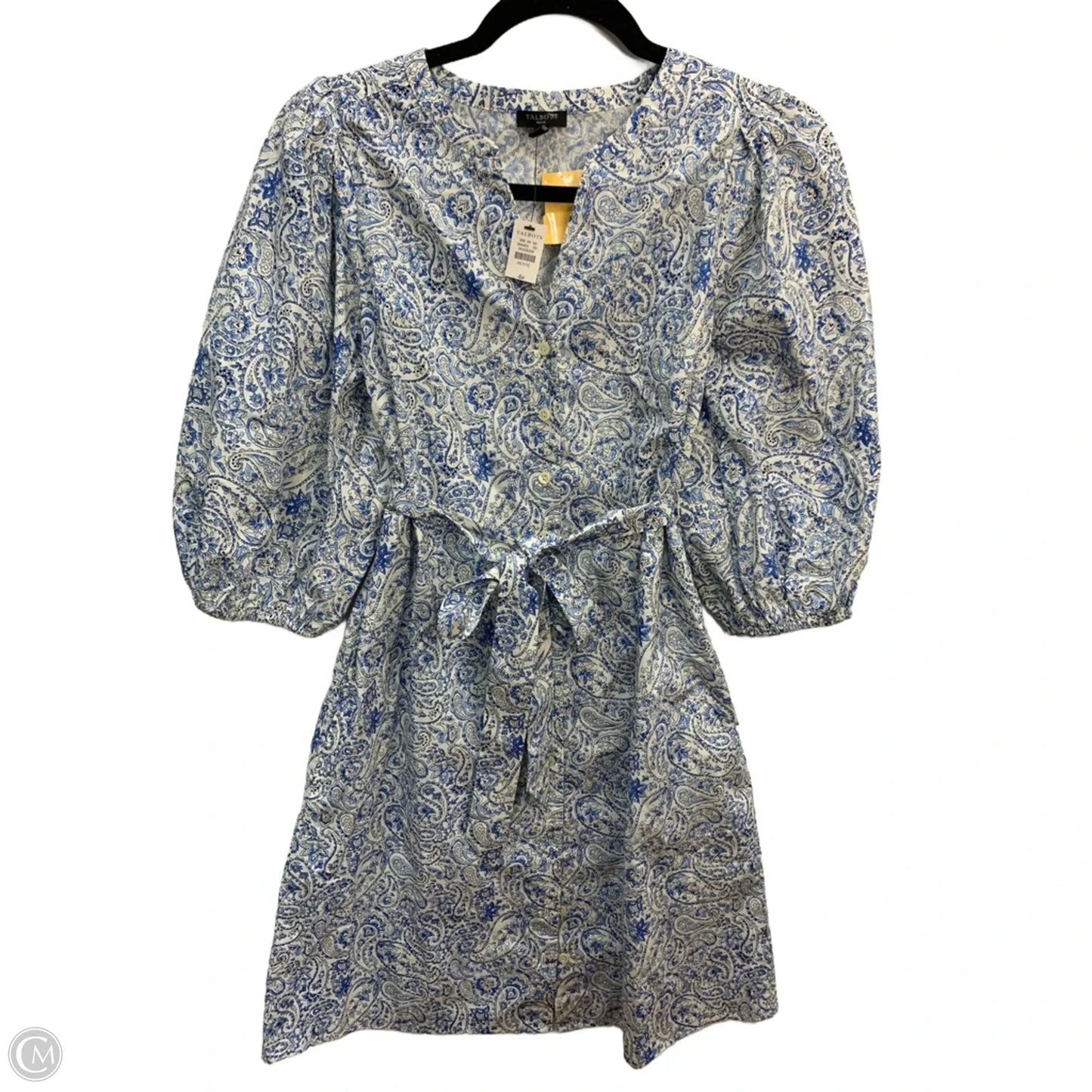 Dress Work By Talbots In Blue & White, Size: 4p