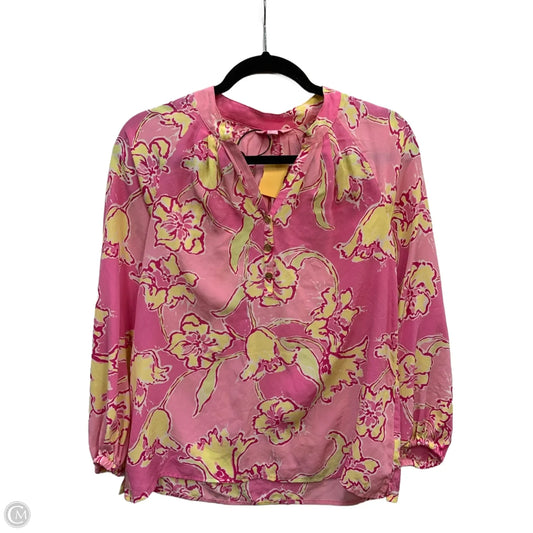 Blouse Designer By Lilly Pulitzer In Pink, Size: Xs