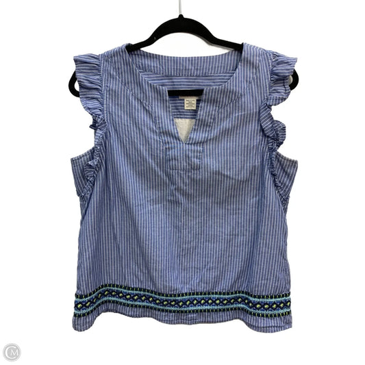 Top Sleeveless By Vineyard Vines In Blue, Size: S