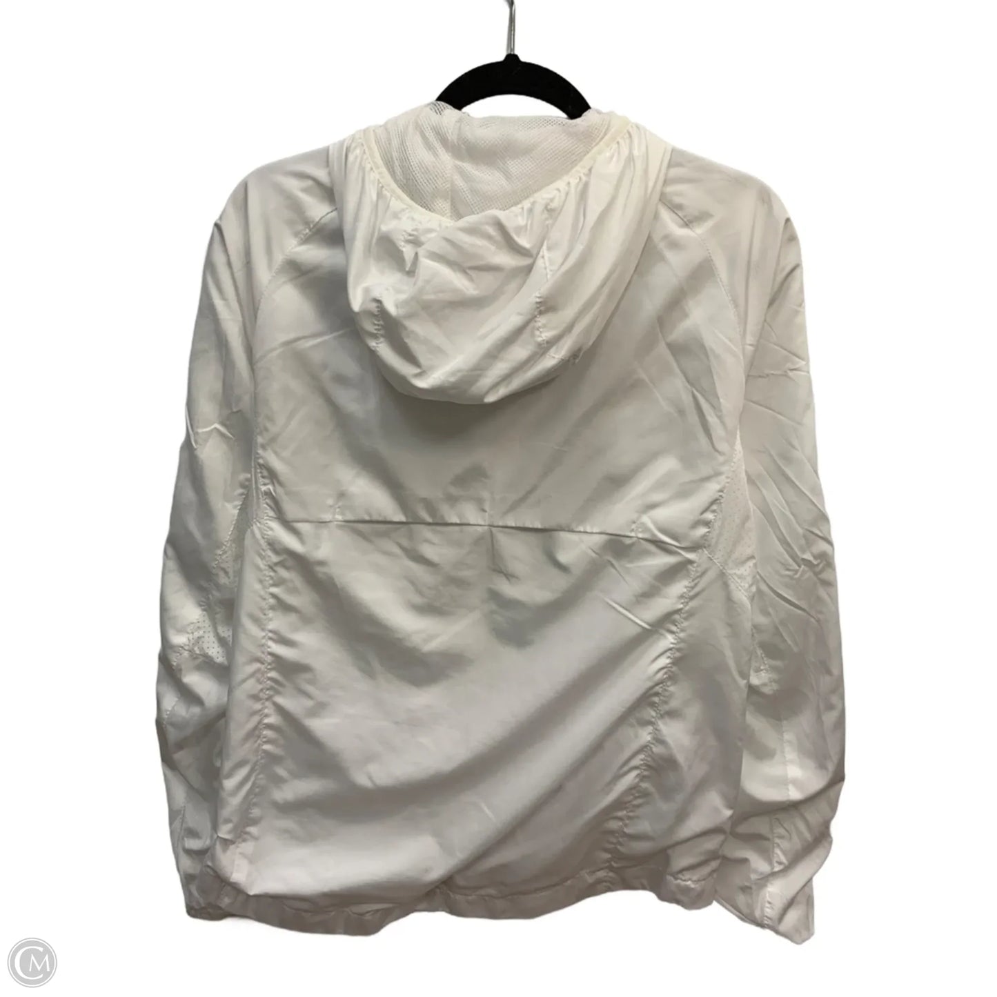 Athletic Jacket By Clothes Mentor In White, Size: M