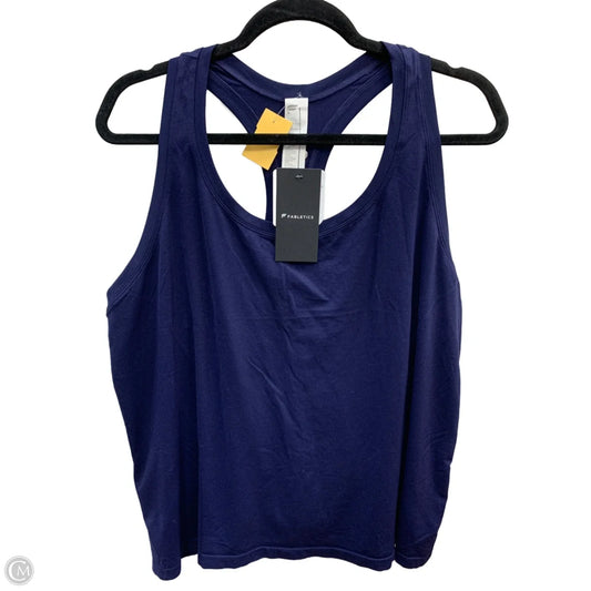 Athletic Tank Top By Fabletics In Navy, Size: 1x