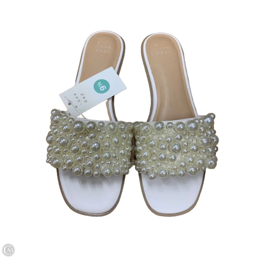 Sandals Flats By A New Day In Beige, Size: 9.5