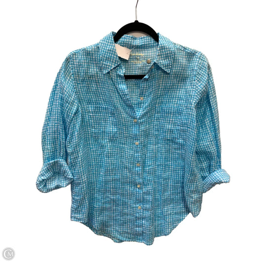 Top Long Sleeve Designer By Lilly Pulitzer In Blue, Size: Xs