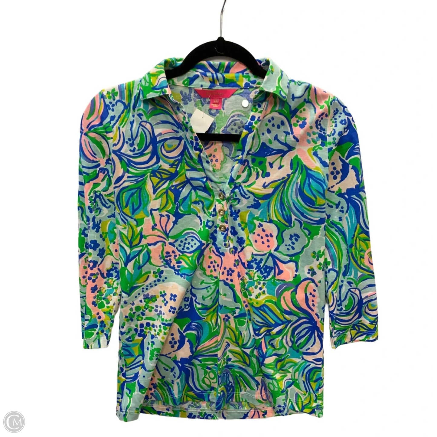 Top Long Sleeve Designer By Lilly Pulitzer In Multi-colored, Size: Xxs