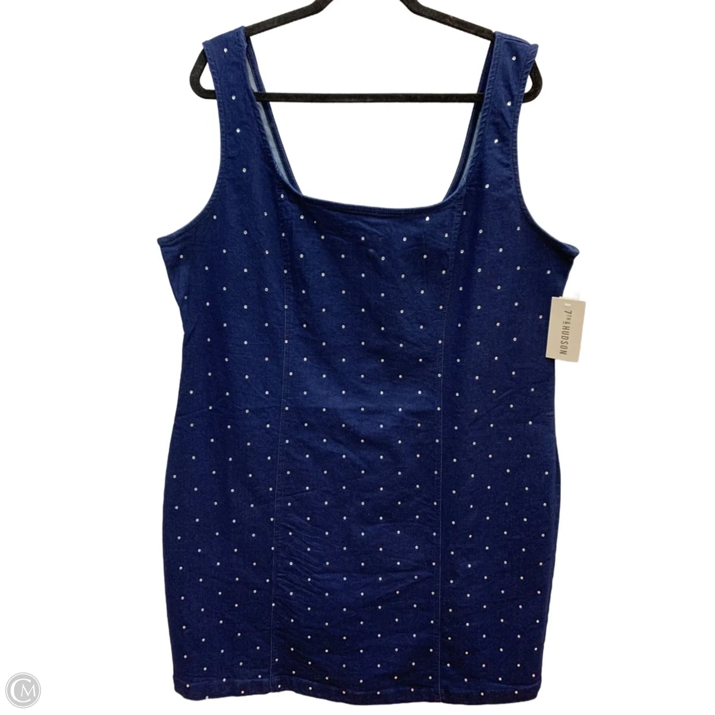 Dress Casual Short By Clothes Mentor In Blue Denim, Size: 2x