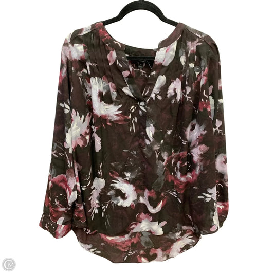 Top Long Sleeve By Simply Vera In Purple, Size: 1x