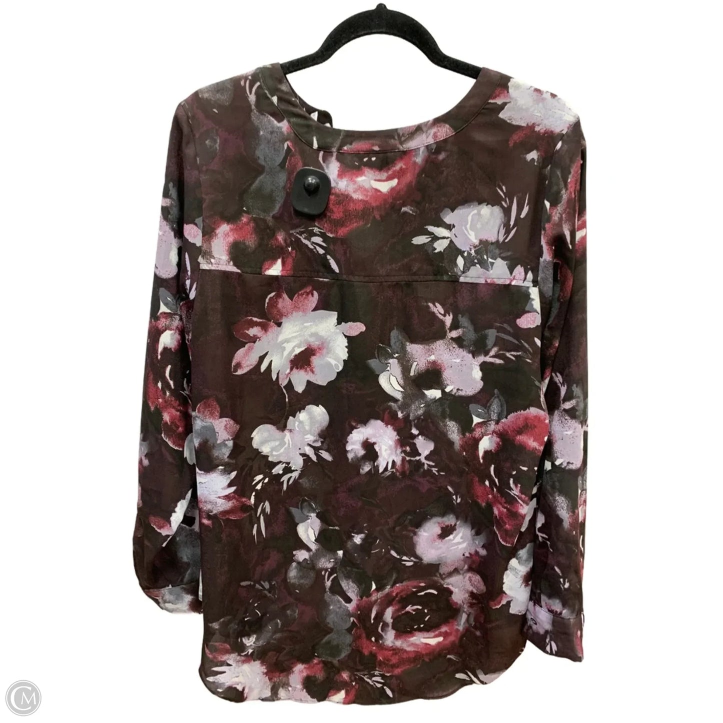 Top Long Sleeve By Simply Vera In Purple, Size: 1x