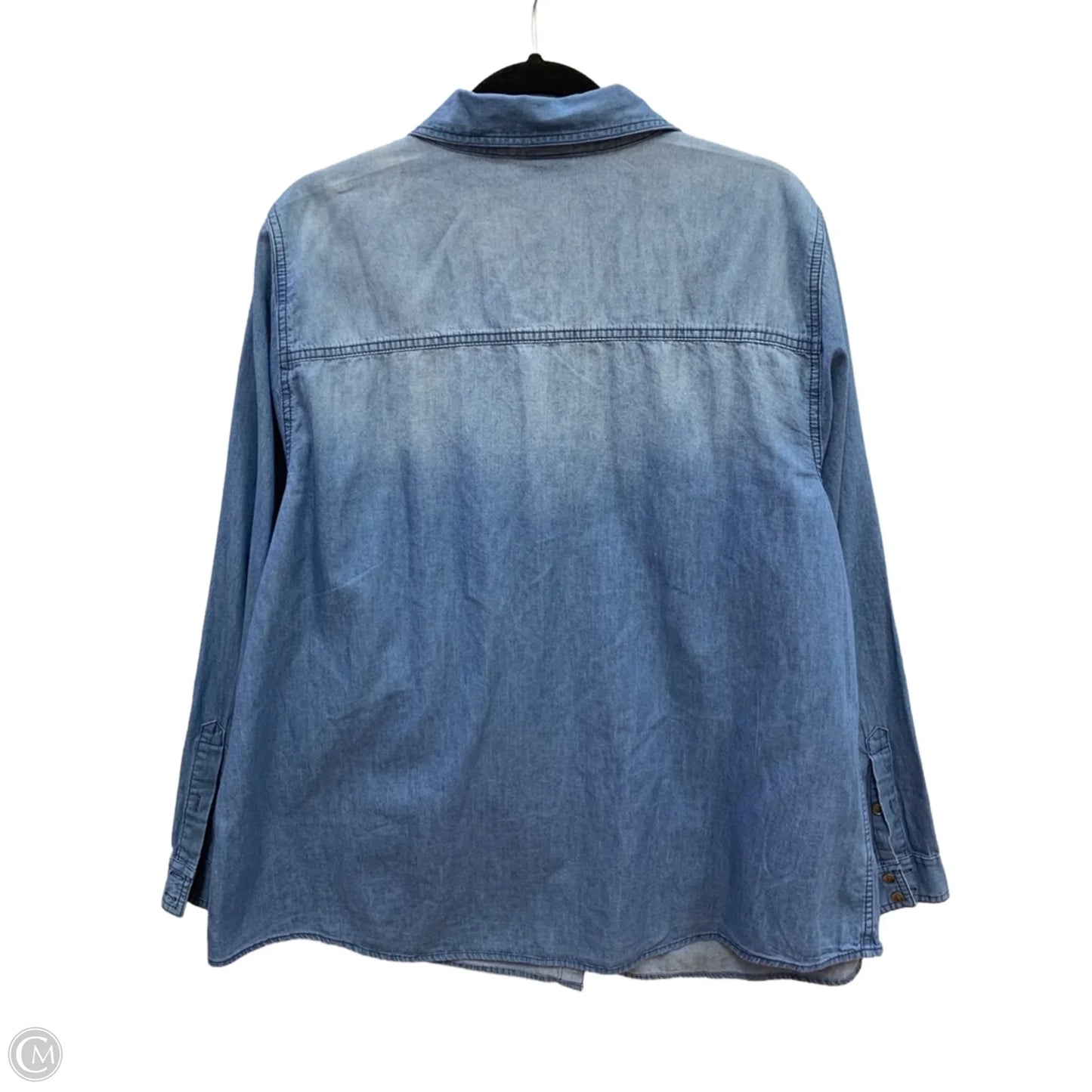 Top Long Sleeve By Torrid In Blue, Size: 2x