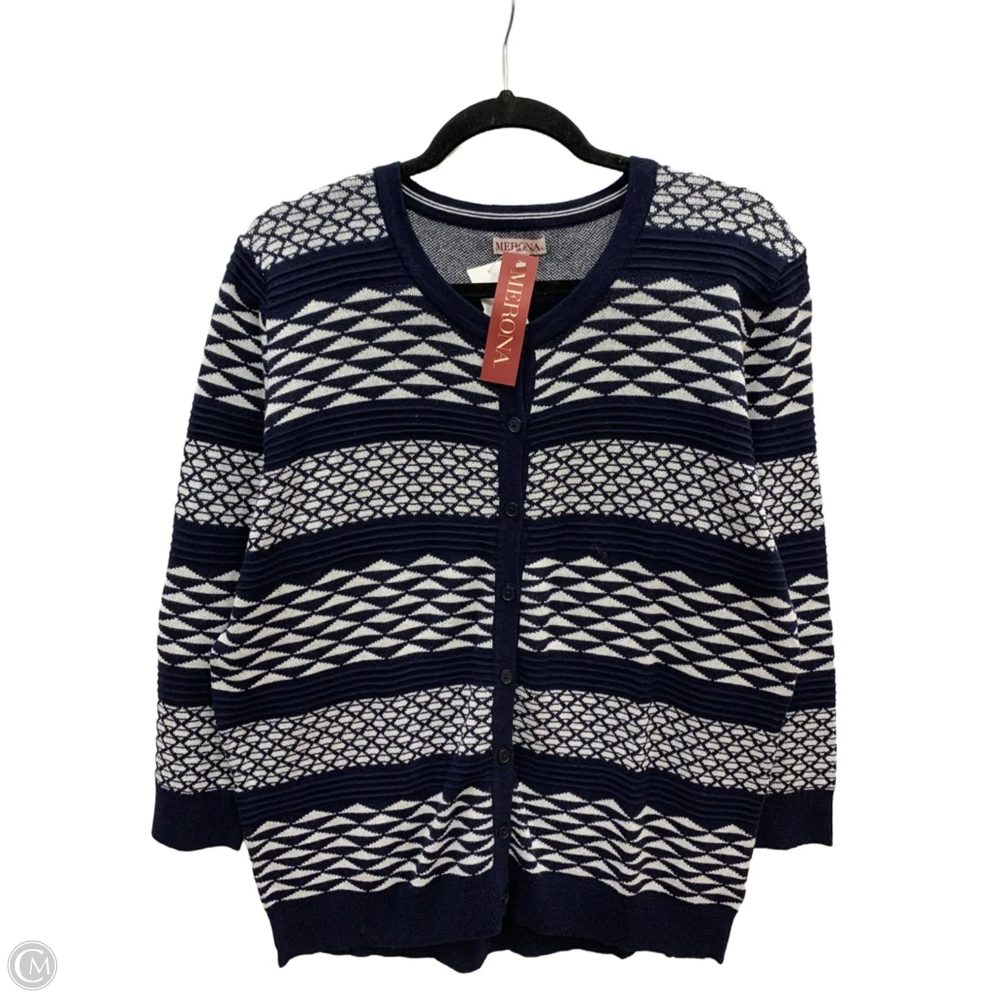 Cardigan By Merona In Navy, Size: Xxl