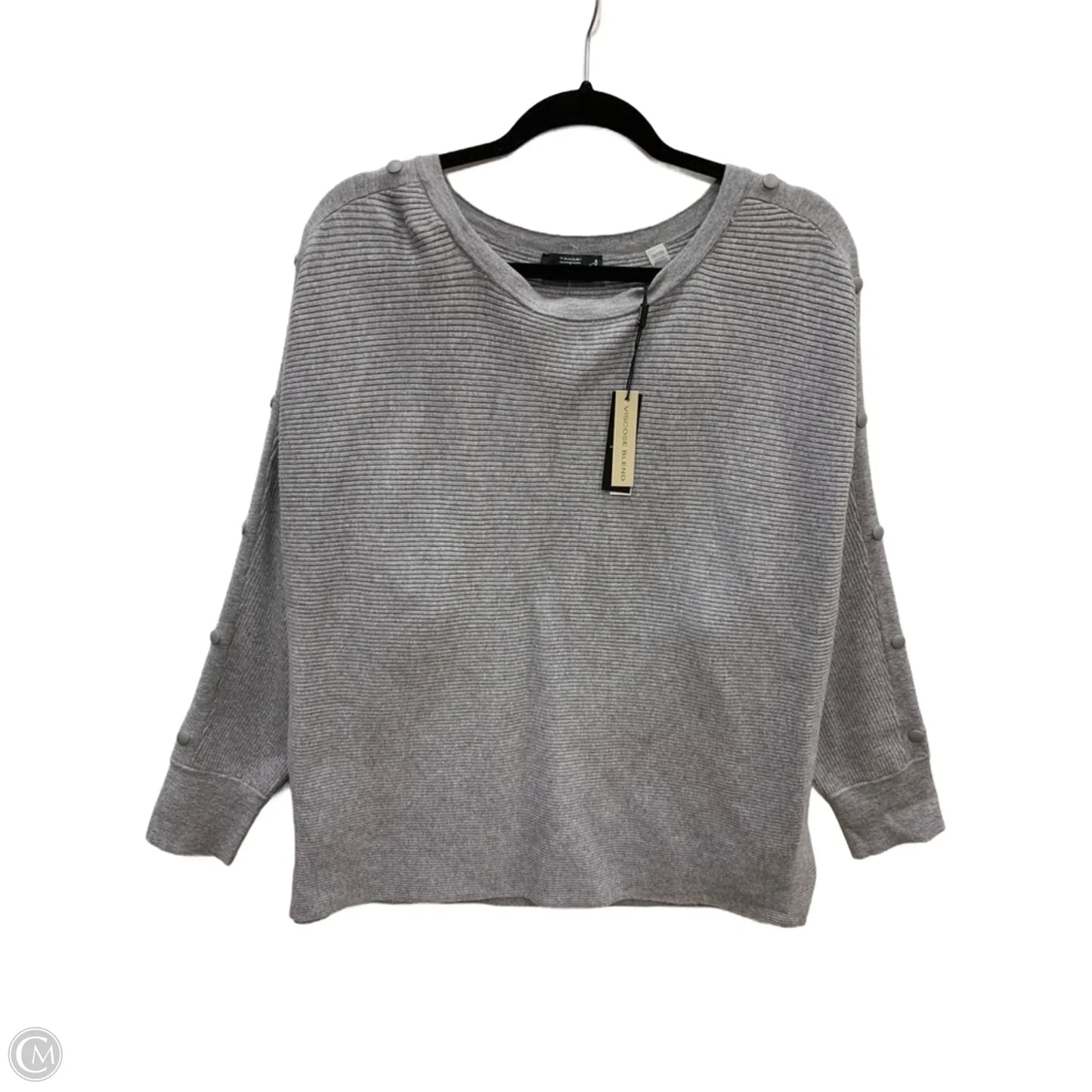 Sweater By Tahari In Grey, Size: 2x