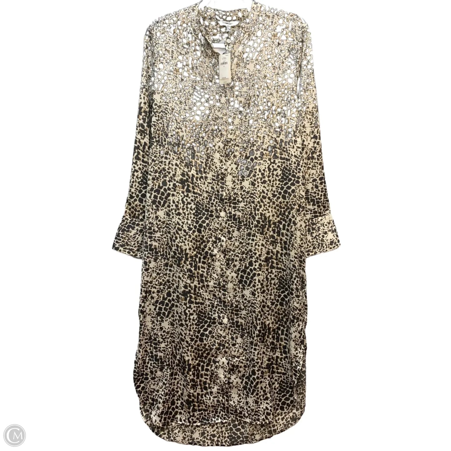 Dress Casual Maxi By Banana Republic In Animal Print, Size: M