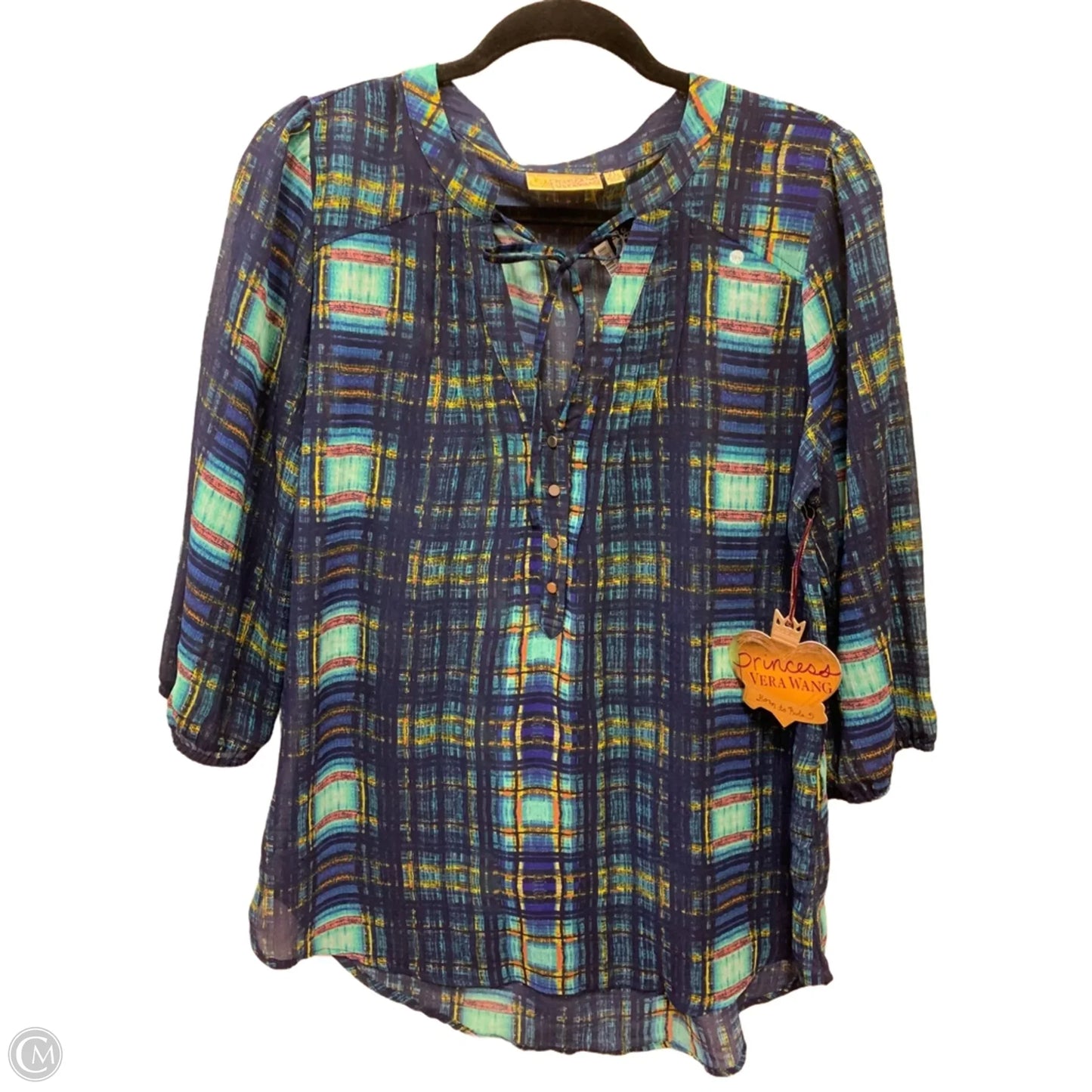 Top Long Sleeve By Clothes Mentor In Blue, Size: Xl