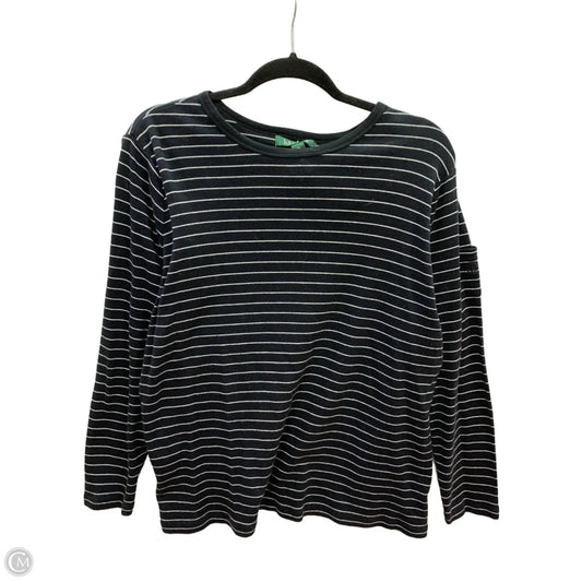 Top Long Sleeve By Lauren By Ralph Lauren In Striped Pattern, Size: 1x
